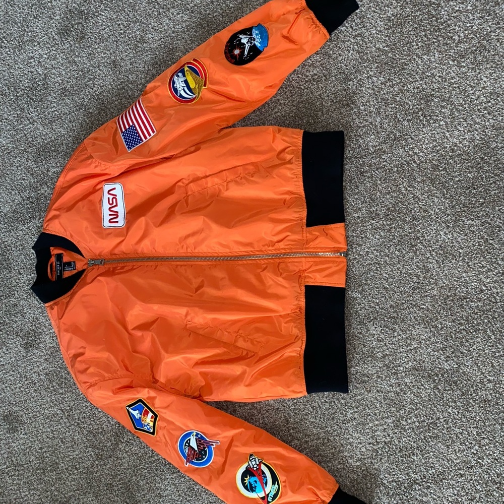 NASA retro orange jacket.